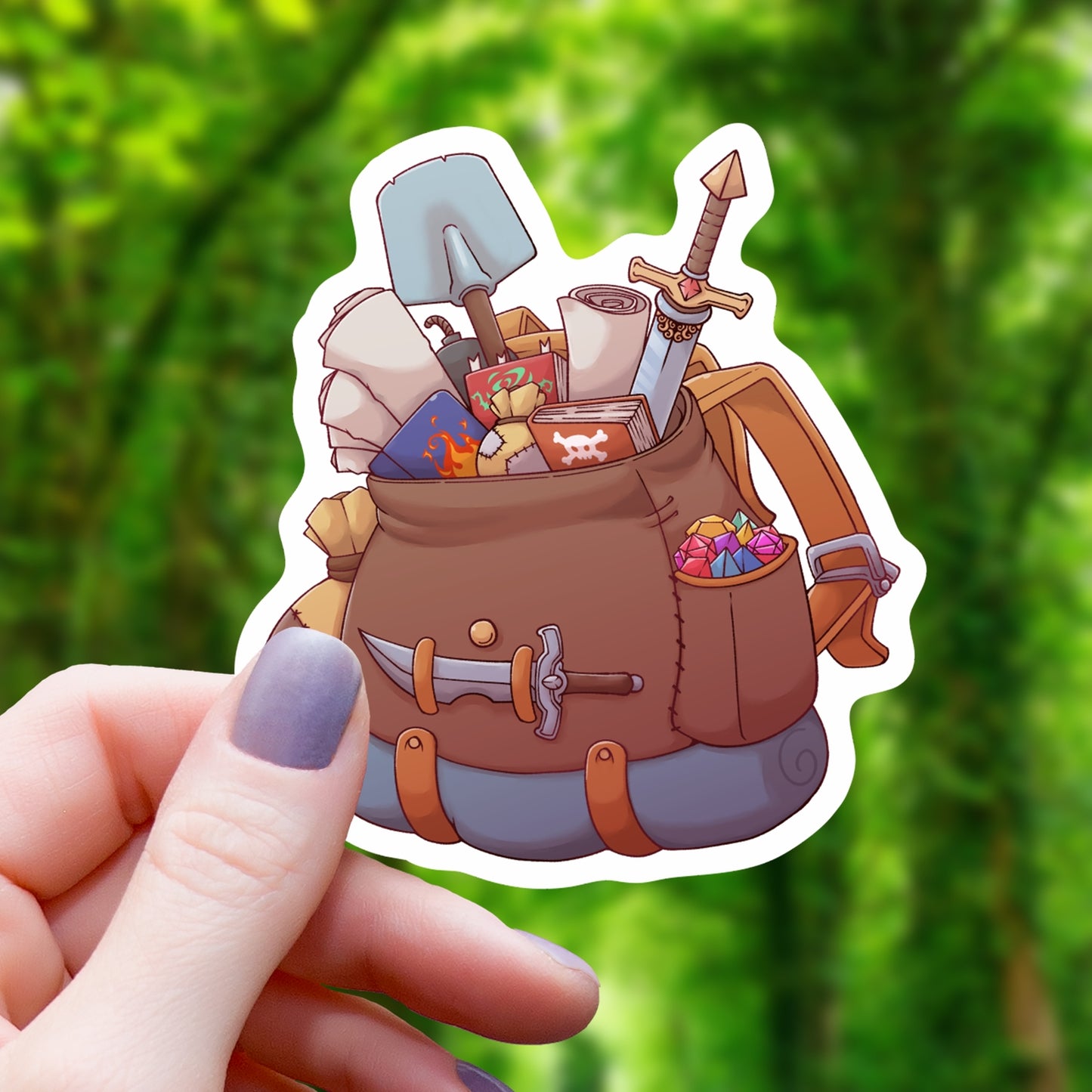 OVERFILLED ADVENTURER BACKPACK STICKER