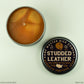 STUDDED LEATHER 8oz GAMING CANDLE