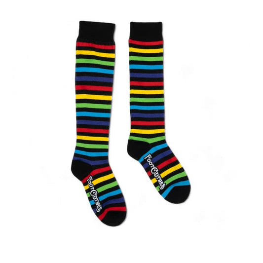RADIANT RAINBOW KNEE HIGH SOCKS BY FOOTCLOTHES