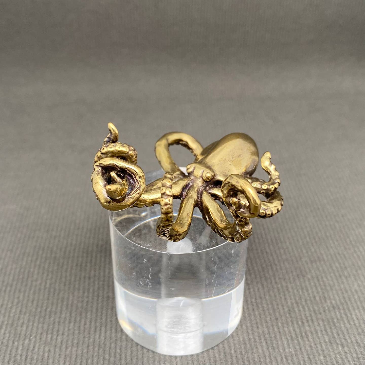 MINIATURE BRASS OCTOPUS