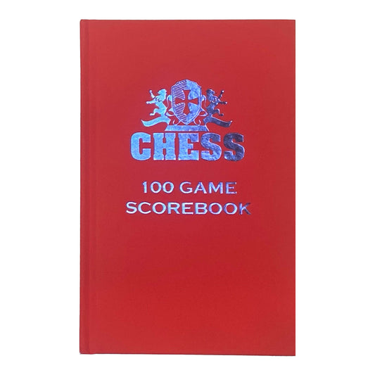 CHESS 100 GAME SCOREBOOK- RED