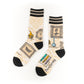 TOXIC CURIOSITIES CREW SOCKS BY FOOTCLOTHES