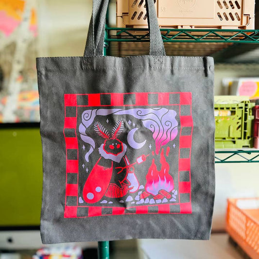 MOTHMAN ATE MY MARSHMALLOW TOTE BAG