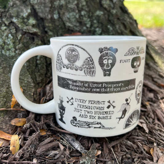 MEMENTO MORI GRAVESTONE ART MUG