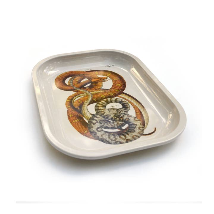 SMALL METAL SNAKE RITUAL TRINKET TRAY