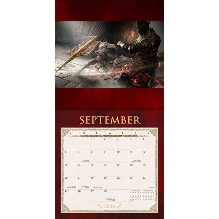 ELDEN RING: SHADOW OF THE ERDTREE 2026 WALL CALENDAR BY BANDAI NAMCO ENTERTAINMENT