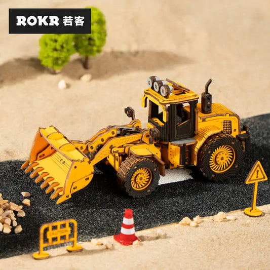 BULLDOZER 3-D WOODEN MODEL PUZZLE KIT