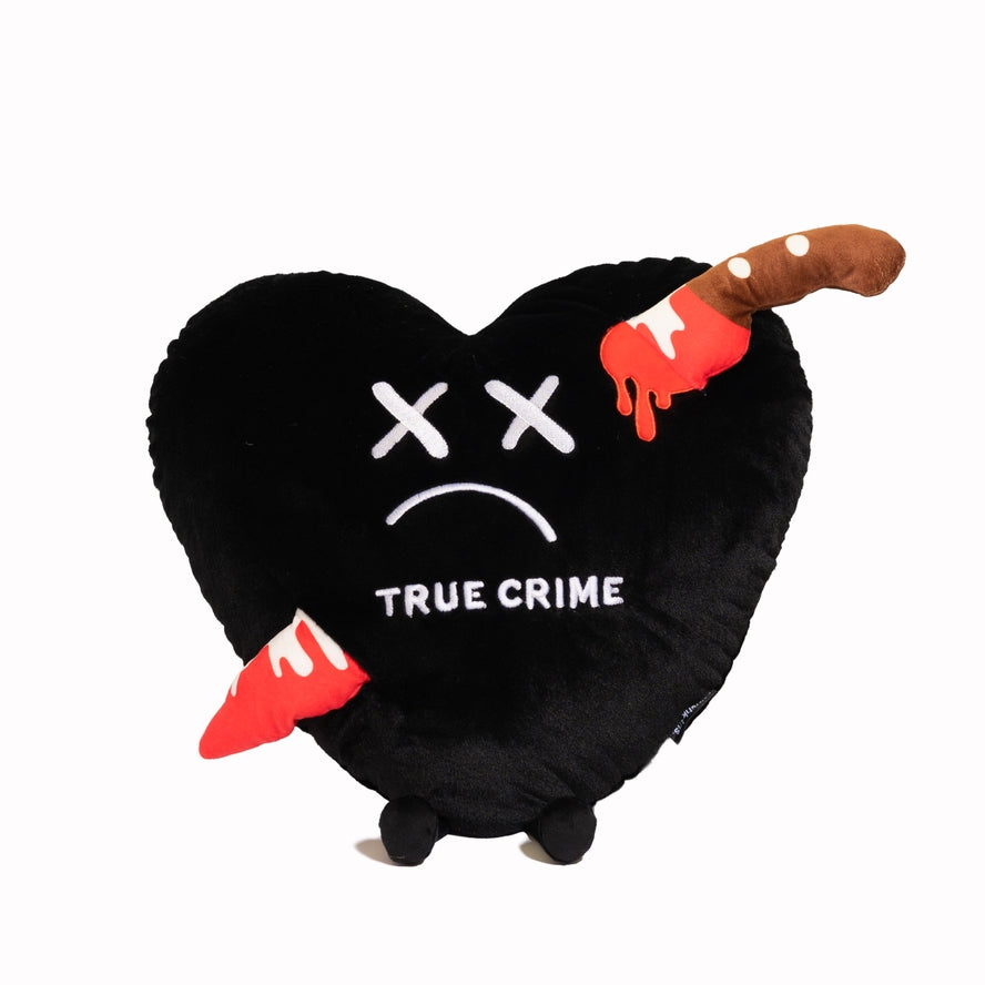 PUNCHKINS TRUE CRIME HEART PLUSH PILLOW