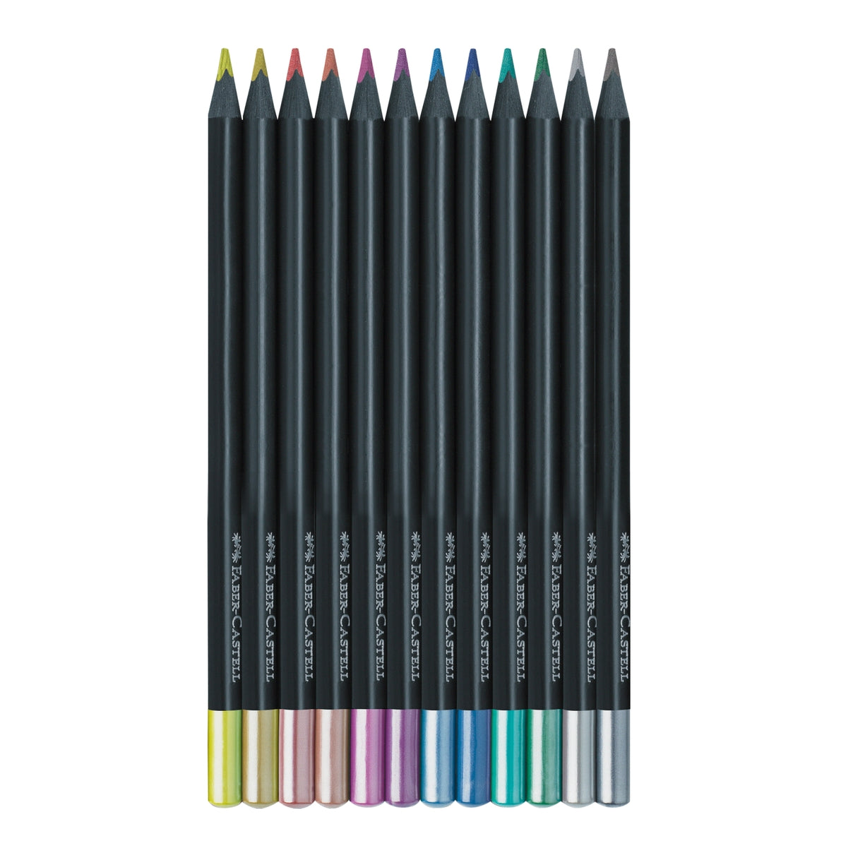 FABER-CASTELL SUPER SOFT COLOR PENCIL SET: METALLIC BLACK EDITION