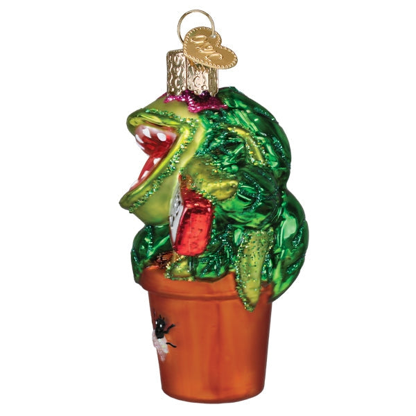 VENUS FLY TRAP GLASS HOLIDAY ORNAMENT