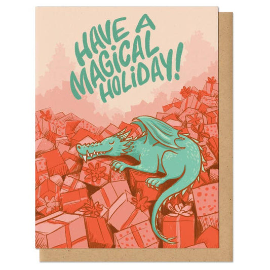 MAGICAL HOLIDAY DRAGON GREETING CARD