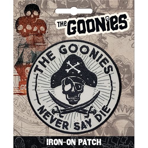 GOONIES NEVER SAY DIE EMBROIDERED IRON-ON PATCH