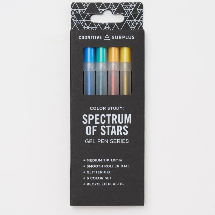 SPECTRUM OF STARS GLITTER GEL PEN SET