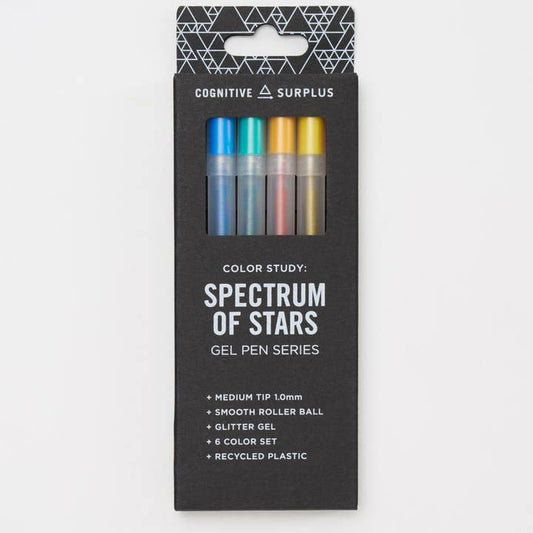 SPECTRUM OF STARS GLITTER GEL PEN SET