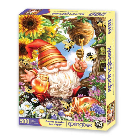 GNOME WORRIES BE HAPPY 500PC PUZZLE