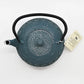 BLUE SEIGAIHA 40OZ CAST IRON TEA POT