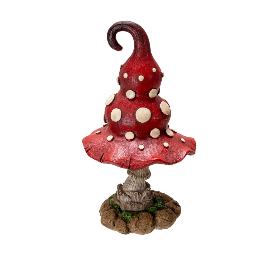 GOBLINCORE BIG MAGIC MUSHROOM STATUE (RED)