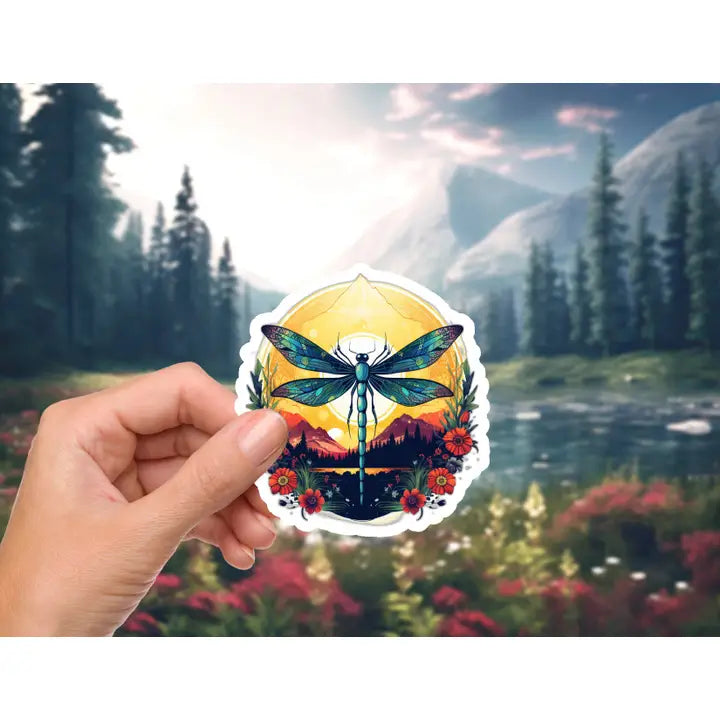 DRAGONFLY EMBRACE STICKER