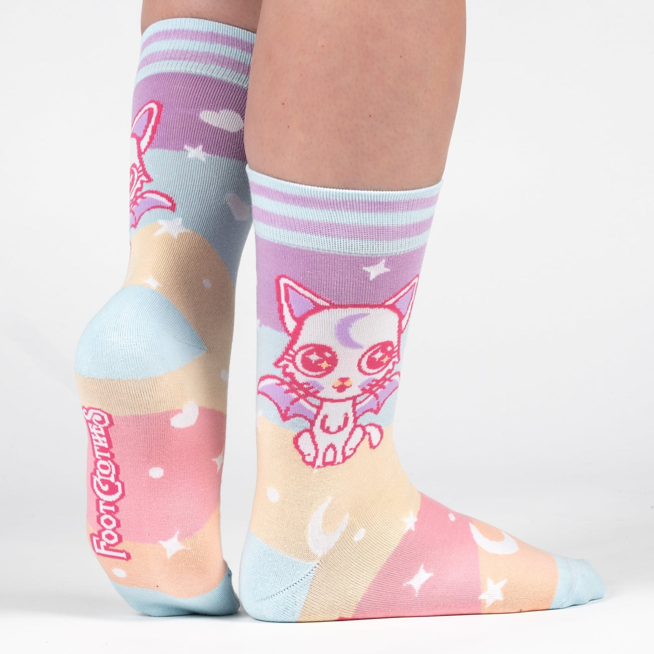 MYSTIC KITTY CREW SOCKS BY FOOTCLOTHES