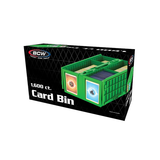 BCW COLLECTIBLE CARD BIN 1600 GREEN
