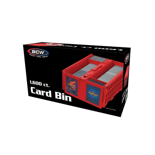 BCW COLLECTIBLE CARD BIN 1600 RED