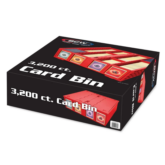 BCW COLLECTIBLE CARD BIN 3200 RED
