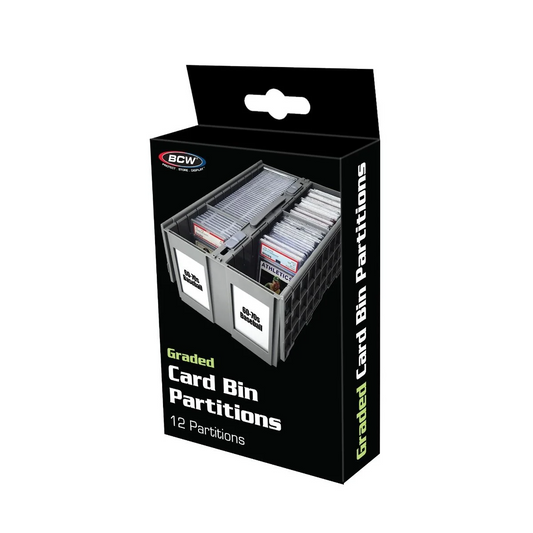 BCW GRADED CARD BIN PARTITIONS GRAY