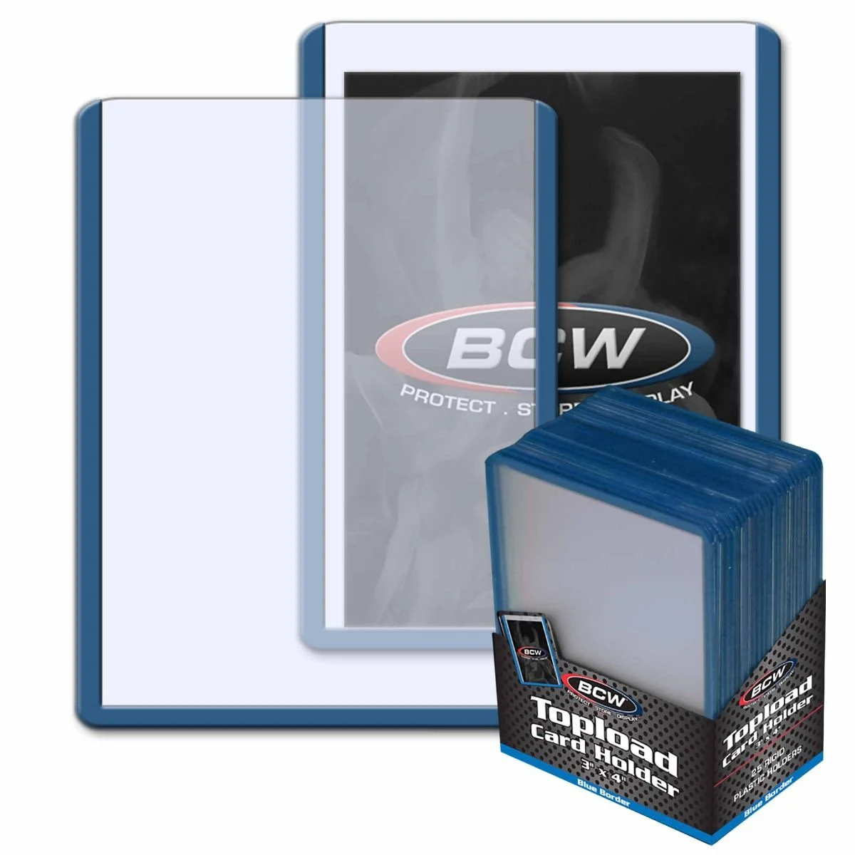 BCW TOPLOADER BLUE (25)