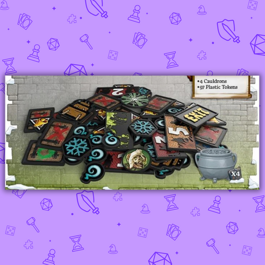 ZOMBICIDE WHITE DEATH PLASTIC TOKENS (KICKSTARTER EXCLUSIVE)