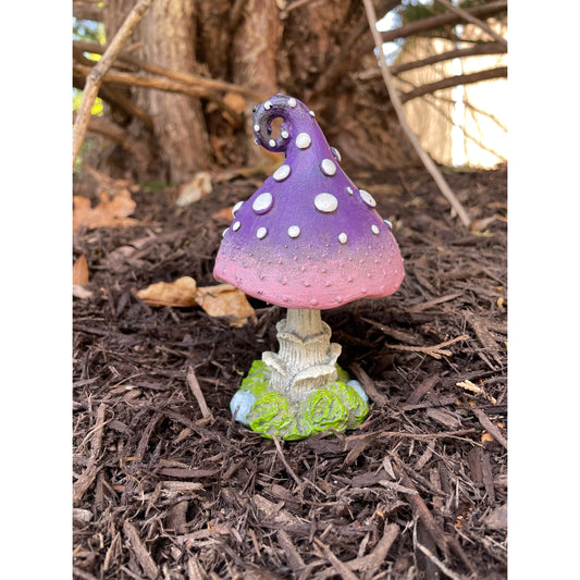 ROUND CAP MAGIC MUSHROOM STATUE (PURPLE)