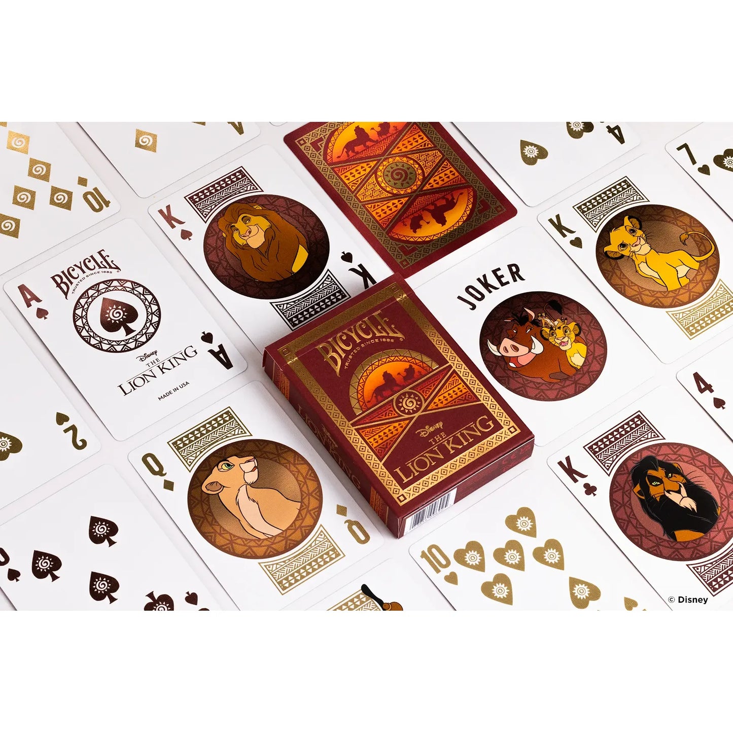 BICYCLE PLAYING CARDS LION KING