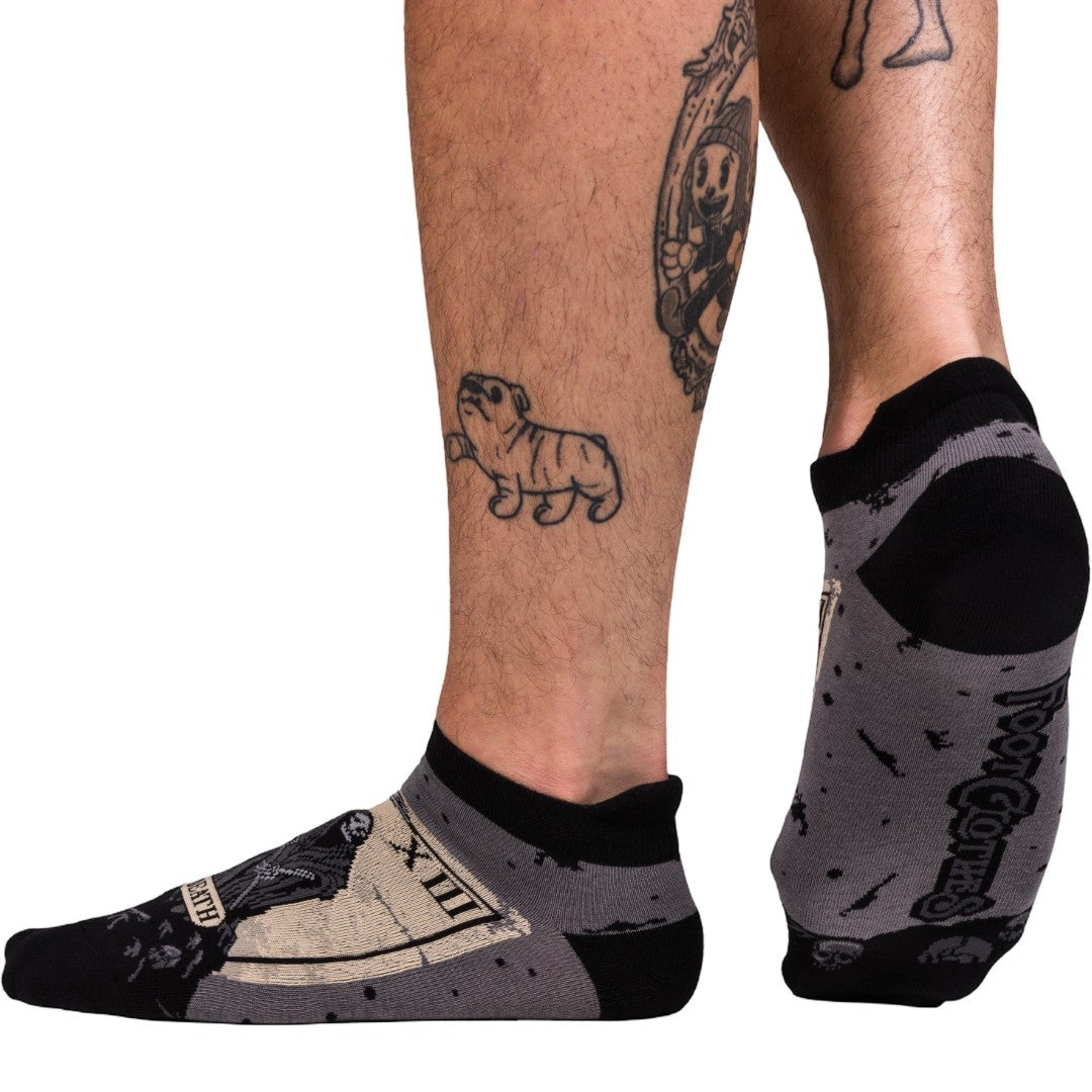 DEATH TAROT ANKLE SOCKS BY FOOTCLOTHES