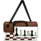 ULTIMATE TOURNAMENT CHESS SET WITH VINYL CHESS MAT & 4" KING (BROWN)