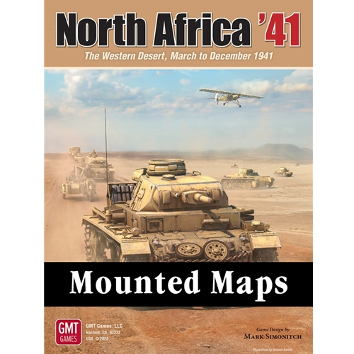 NORTH AFRICA 41 MOUNTED MAP