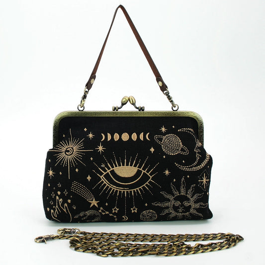 CELESTIAL KISSLOCK CLUTCH BAG