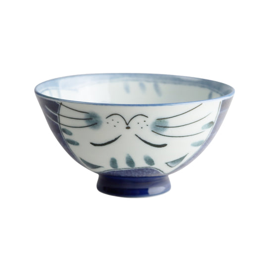 BLUE CHONKY CAT RICE BOWL