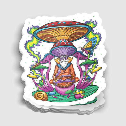 PSYCHADELIC MONK TRIPPY STICKER