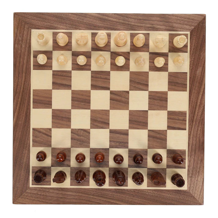 12" WOODEN CHESS SET