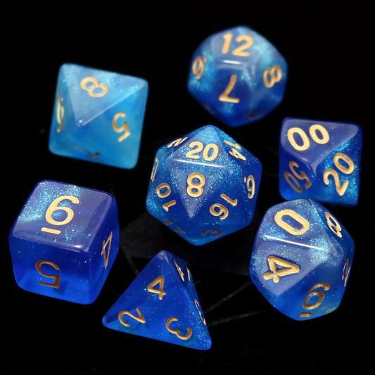 MERMAIDS CROWN 7PC POLY DICE SET