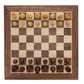STAUNTON CHESS SET - WEIGHTED ACACIA & BOXWOOD PIECES W/ 12" WOODEN BOARD