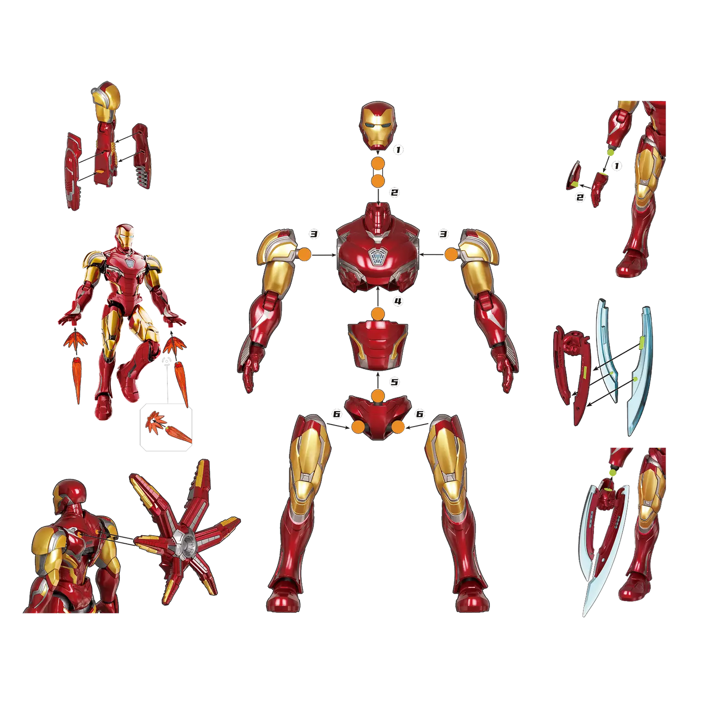 MARVEL INFINITY SAGA BLOKEES CHAMPION CLASS IRON MAN