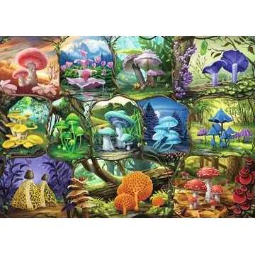 BEAUTIFUL MUSHROOMS 1000 PC PUZZLE