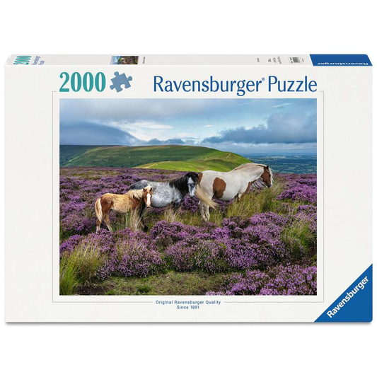 WILD HORSES IN THE HEATHER 2000PC
