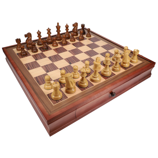 19" CHESS SET WITH STORAGE