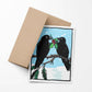 HOLLY JOLLY CORVIDS BLANK CHRISTMAS CARD