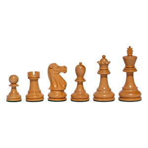 Black Stained Chess Set – 15 inch