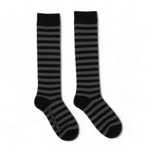 SMOKE AND BLACK HIGH SOCKS BY FOOTCLOTHES