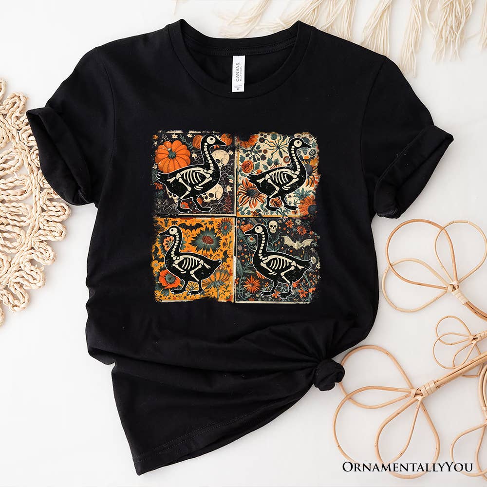 SKELETON GOOSE PATCHWORK T-SHIRT