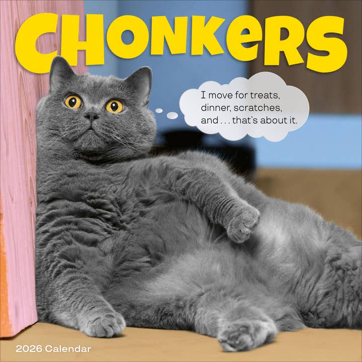 CHONKERS 2026 WALL CALENDAR