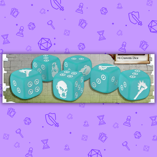 ZOMBICIDE WHITE DEATH FROST DICE (KICKSTARTER EXCLUSIVE)